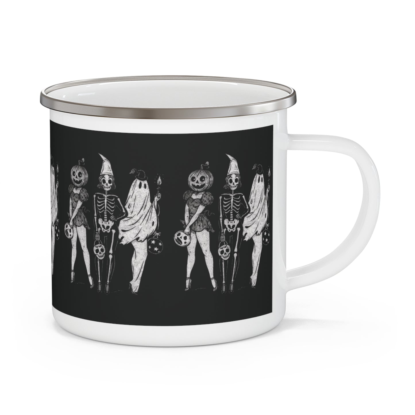 Girlies Ghoul Gang Enamel Camping Mug