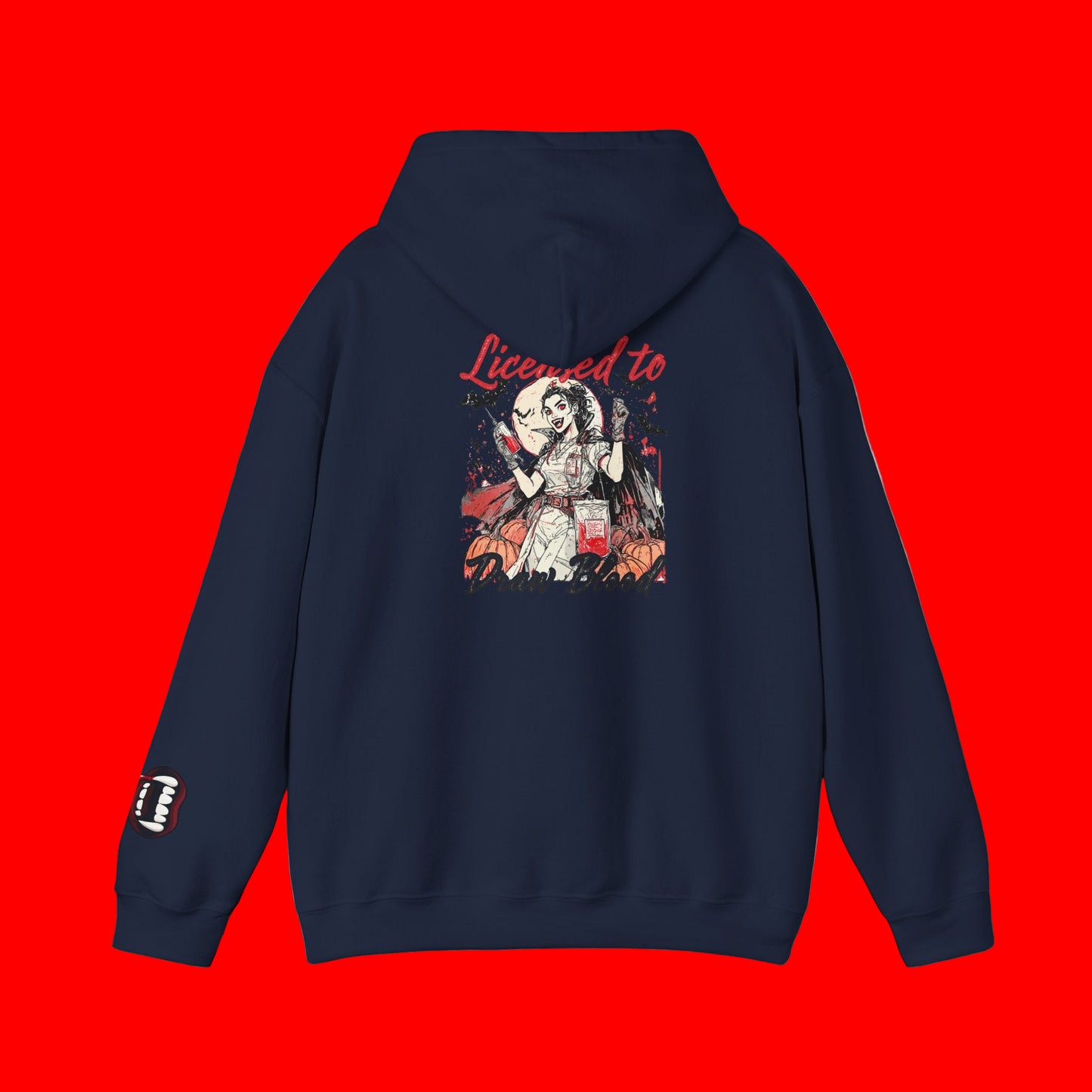 Licensed to Draw Blood Hoodie for Horror Fans