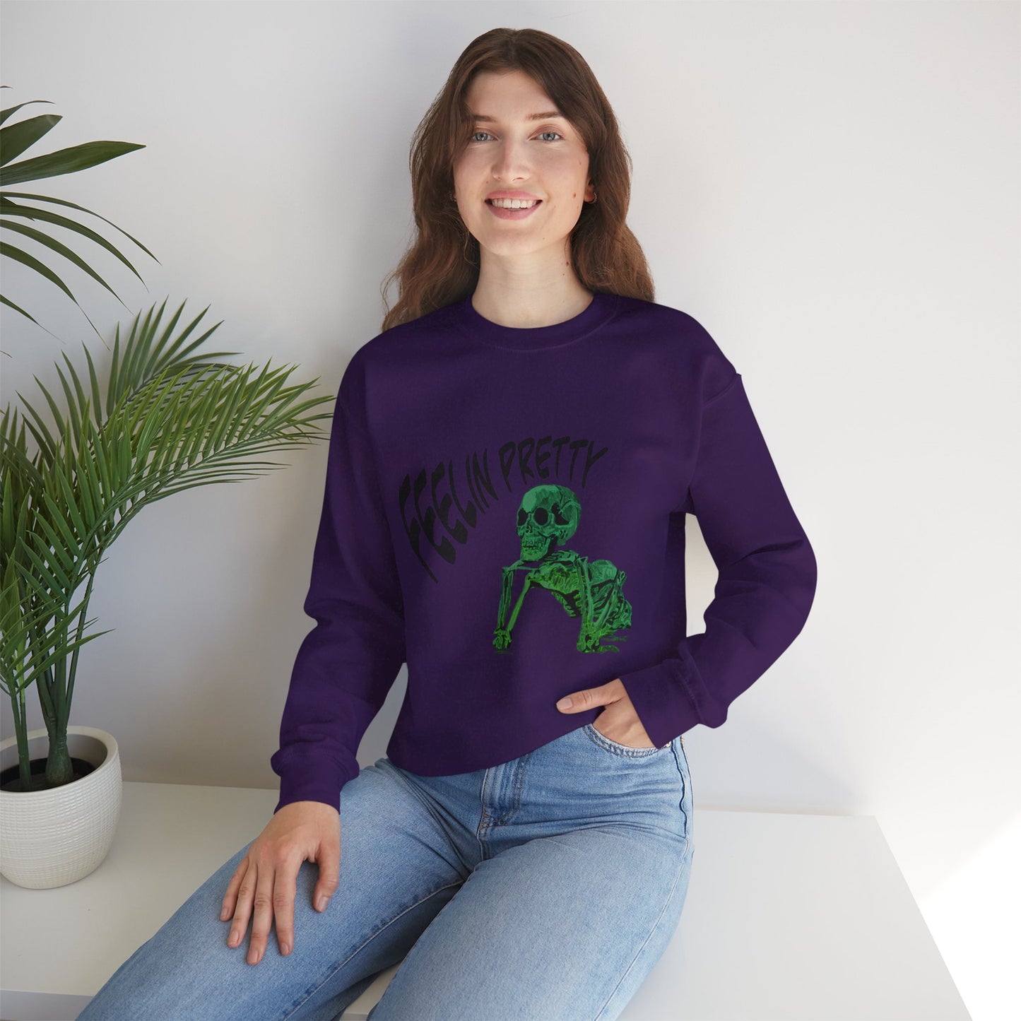 Feelin' Pretty Skeleton Sweatshirt