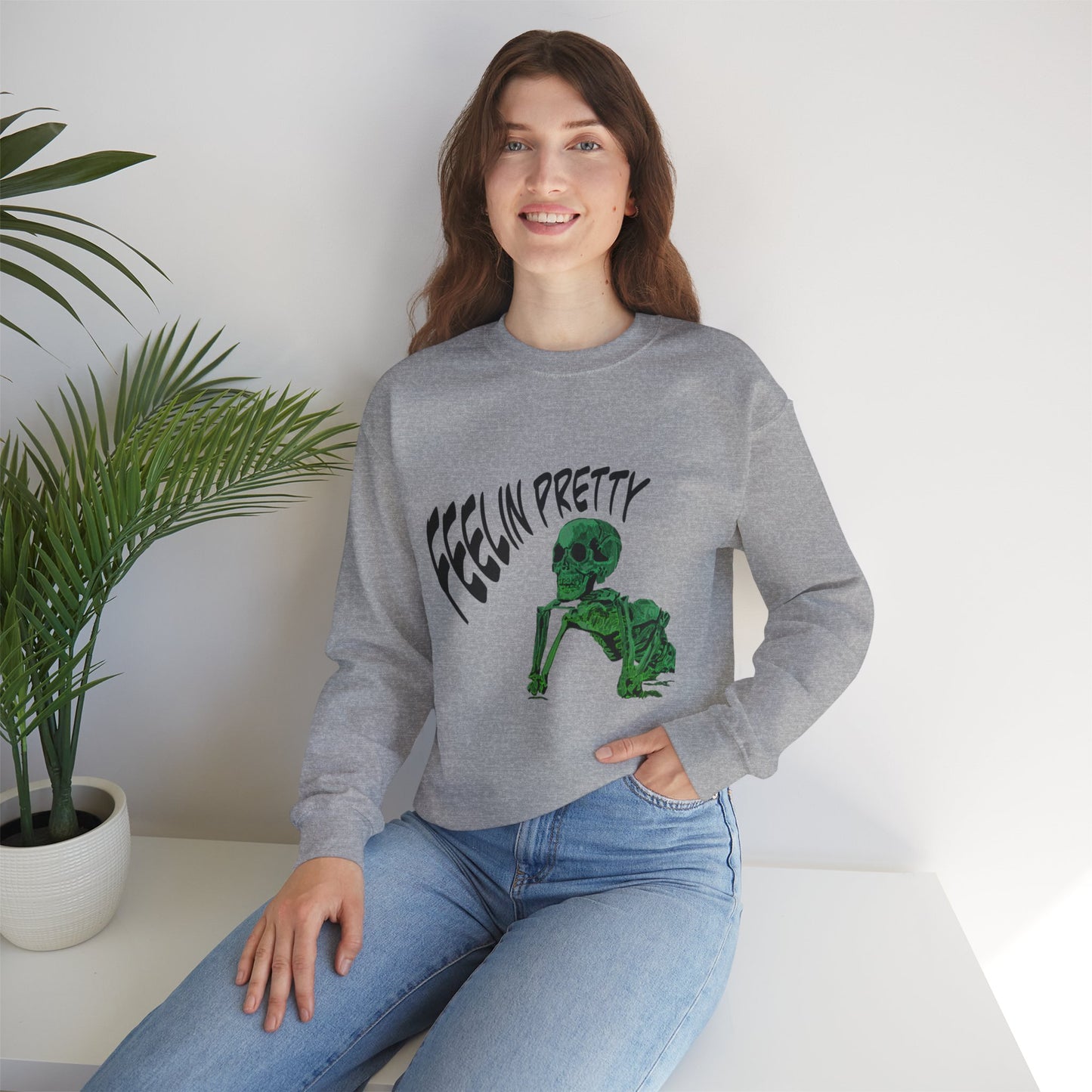 Feelin' Pretty Skeleton Sweatshirt