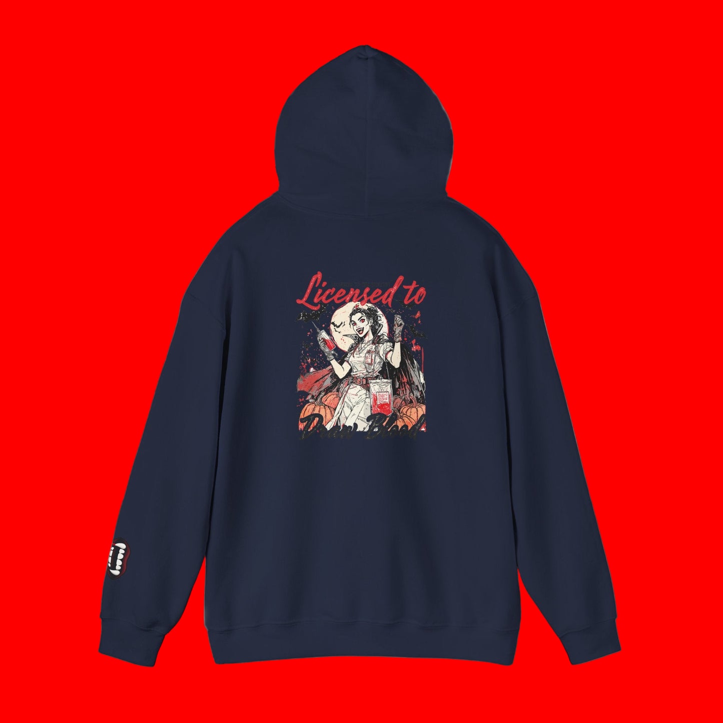 Licensed to Draw Blood Hoodie for Horror Fans