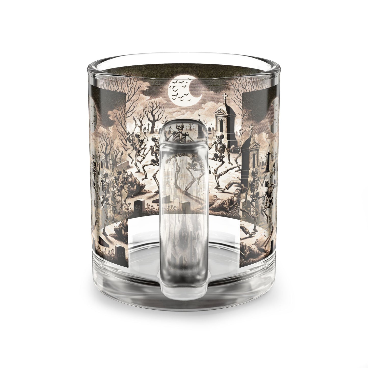 Skeleton Party Glass Mug