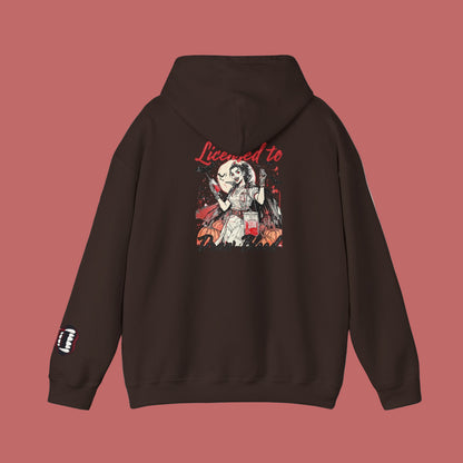 Licensed to Draw Blood Hoodie for Horror Fans