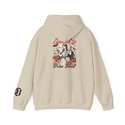 Licensed to Draw Blood Hoodie for Horror Fans