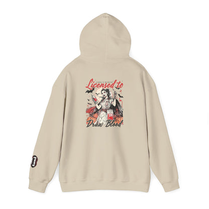 Licensed to Draw Blood Hoodie for Horror Fans