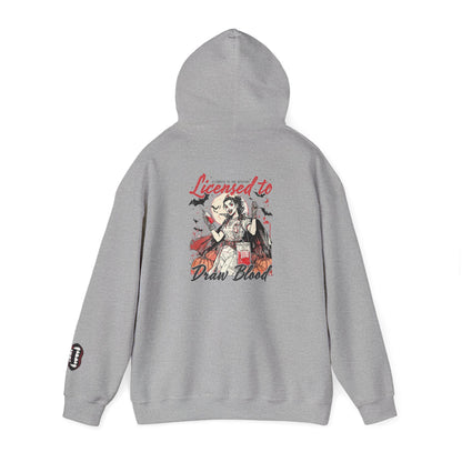 Licensed to Draw Blood Hoodie for Horror Fans