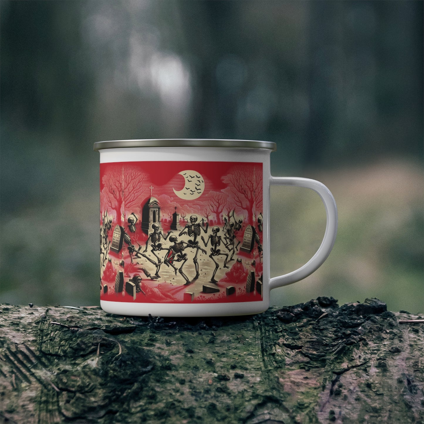 Skeleton Party Camping Mug