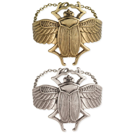 Egyptian Goddess Large Scarab Beetle Bracelet